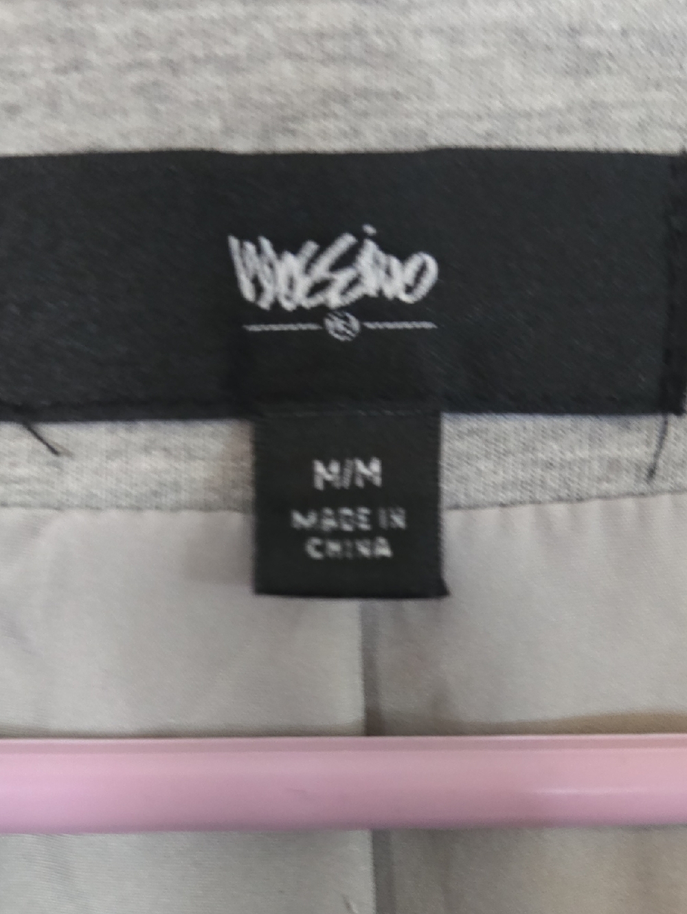 Mossimo Supply Co. Gray and Black Jacket with Light Pink Accent - Picture 2 of 4
